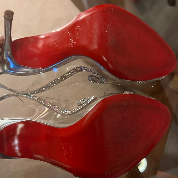 Christian Louboutin Au Hameau Crystal Shoe 37 - Picture 5 of 8